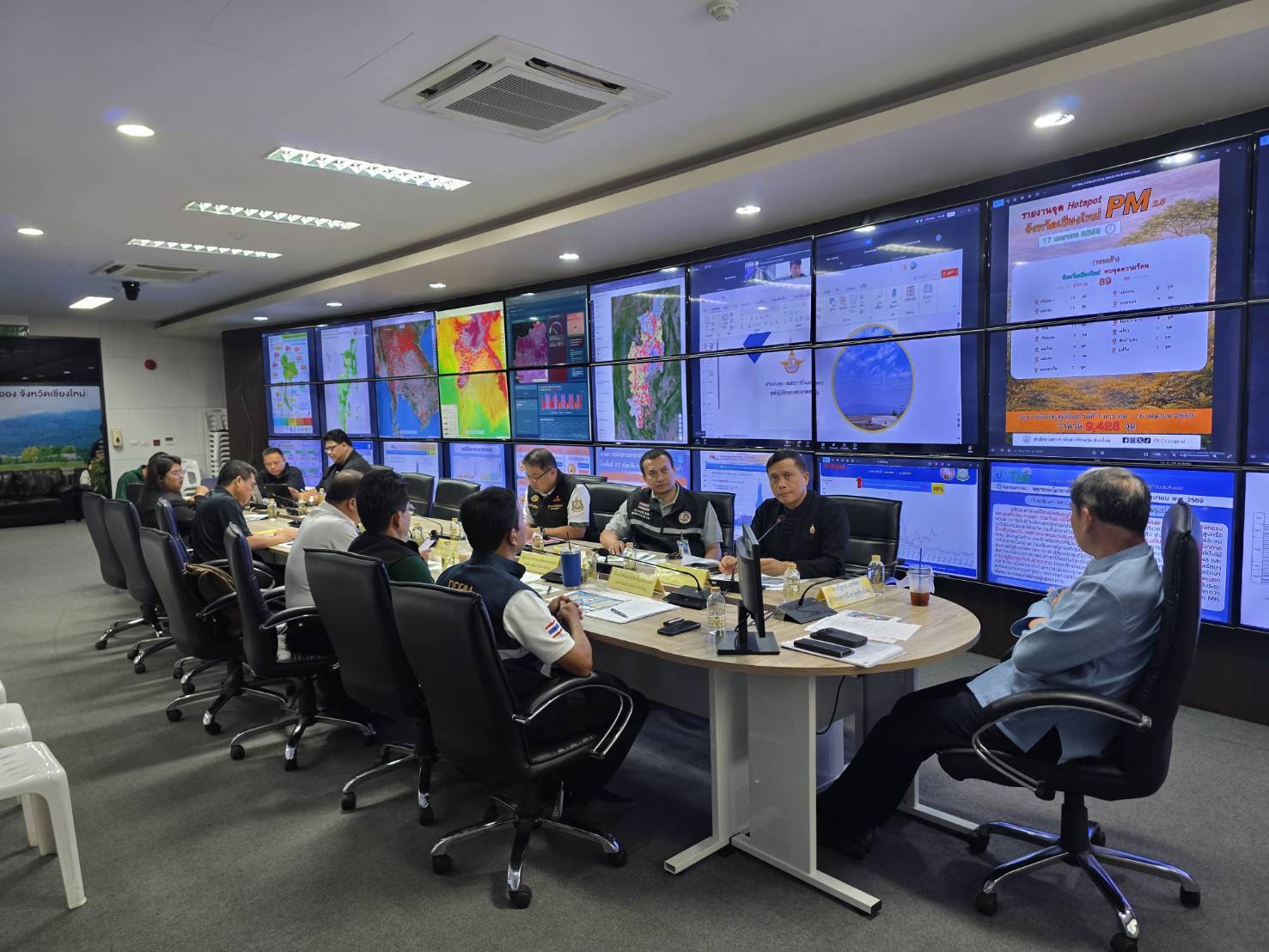 เชียงใหม่เดินหน้าคุมเข้มไฟป่า&ndash;หมอกควัน ผู้ว่าฯ สั่งติดตามสถานการณ์ใกล้ชิด พร้อมย้ำงดเผาทุกพื้นที่