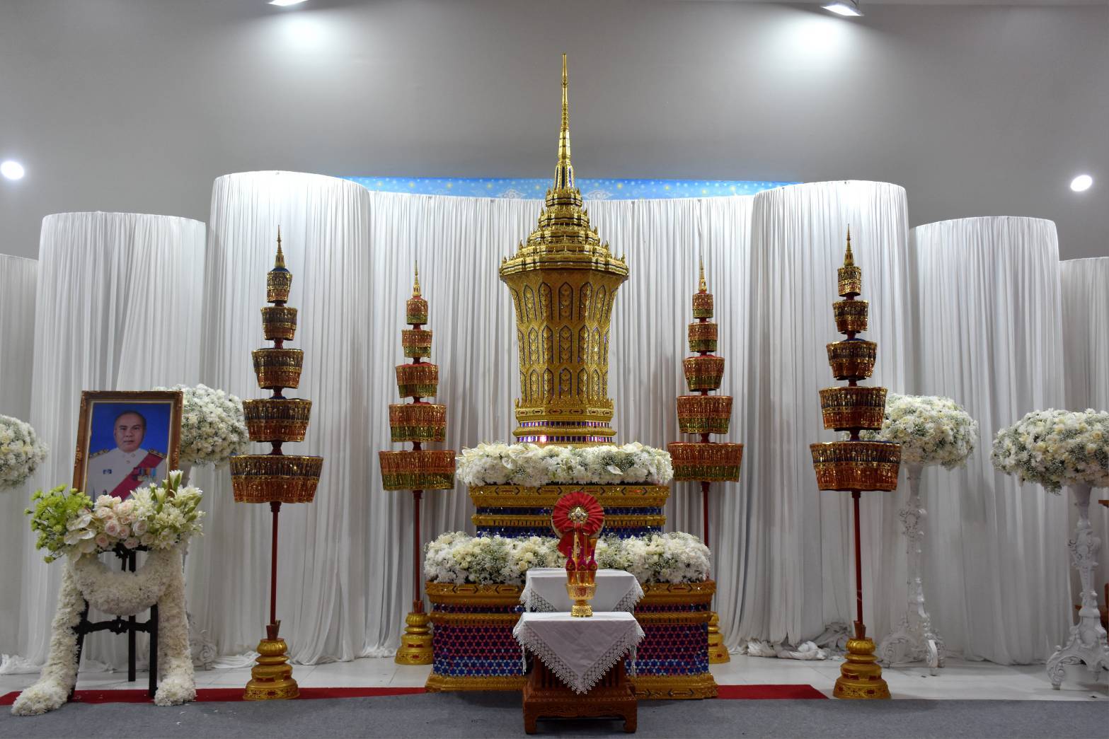 พิธีพระราชทานน้ำหลวงอาบศพ &ldquo;นายเรียบ นราดิศร&rdquo; อดีตผู้ว่าราชการจังหวัดลำพูน บิดาผู้ว่าราชการจังหวัดเชียงใหม่